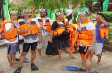 snorkeling equipment