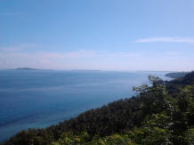 malimbu hill and beach view