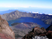 Mount rinjani lake view