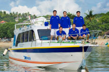 wahana fast boat and the crew