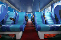 The seats of speed boat